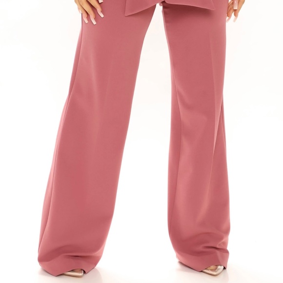 Fashion Nova - Cinch Waist Pant - Mauve - Large - Picture 4 of 5